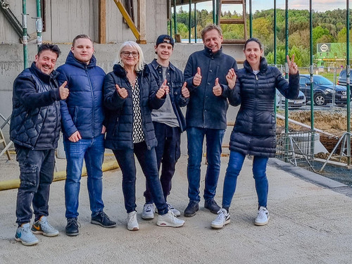 Gleichenfeier beim Gewerbepark VIBA Point 